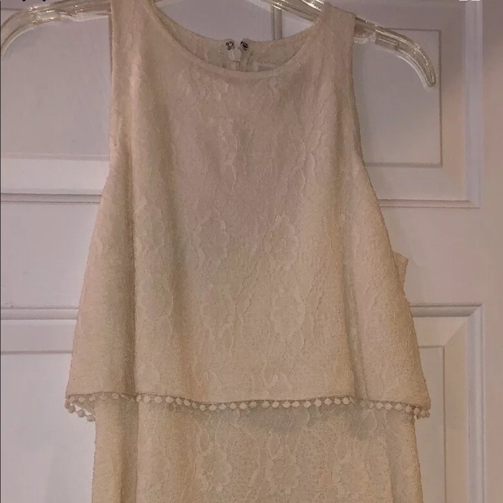 Abercrombie & Fitch cream lace dress